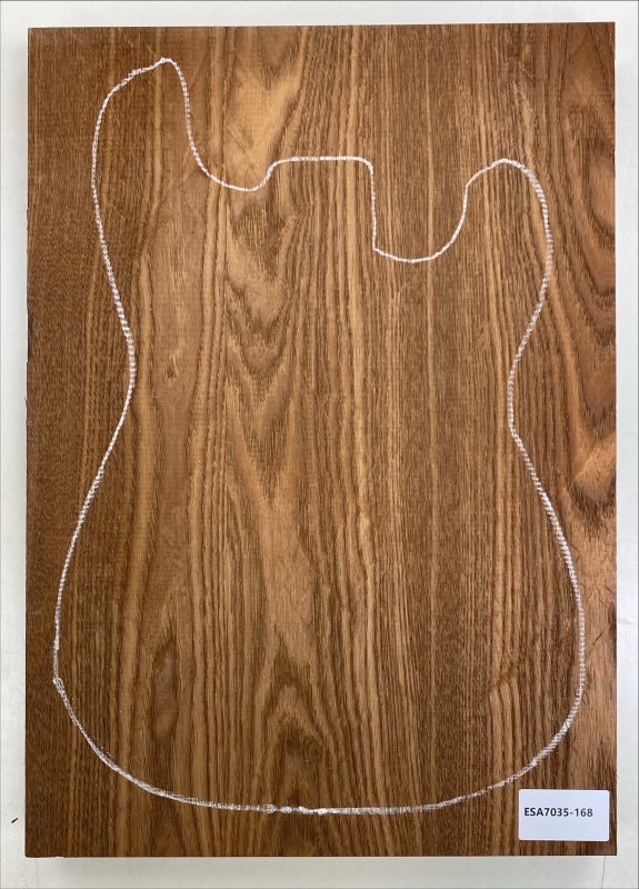 Body Swamp Ash, 3-pcs., Choco thermo-treated, Unique Piece #169